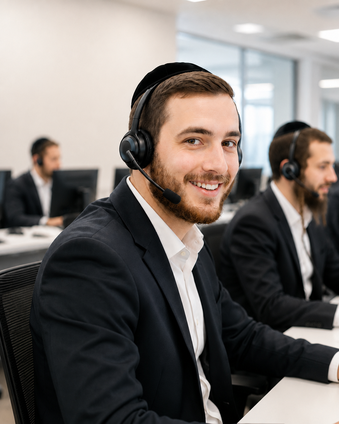 מוקד מענה אנושי לעמותות מוסדות ועסקים מהמגזר החרדי